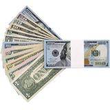 Prop Money - New Series All Denomination Full Print Mixed Bills Stack - Dependable Expendables