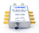 Hirose 4 Pin 7-18Vcd Power Connector on the PSC RF Multi Micro FRFMICRO Antenna Distro available at Dependable Expendables Dallas Texas.