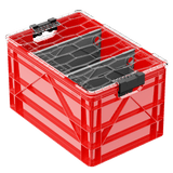 Red SIDIOCrate Full Size Crate large Video Film equipment storage organization - Dependable Expendables