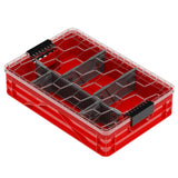 Red Quarter Size SidioCrate with dividers is perfect for smaller video and film camera parts or accessories - Dependable Expendables