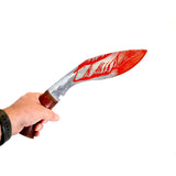 Rigid Plastic Bloody Kukri Blade for Cosplay Halloween Costume - Dependable Expendables