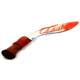Rigid Plastic Bloody Kukri Blade for Cosplay Halloween Costume - Dependable Expendables