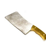 Rusty Foam Rubber Lightwood Handle Medium Butcher's Cleaver Prop - Dependable Expendables