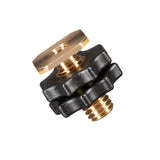 Rycote Brass Hot Shoe Adaptor Male 3/8 inch Threads - Dependable Expendables