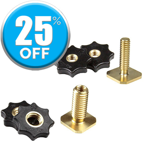 Rycote Brass Shoe Adaptor with Male Thread -  1/4