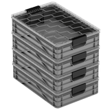 SIDIOCrate Quarter Grey Crate 4 Pack - Dependable Expendables