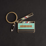 Glow in the Dark Large Timecode Slate Keychain