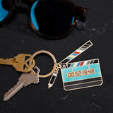 Glow in the Dark Large Timecode Slate Keychain