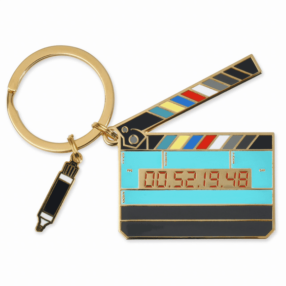 Glow in the Dark Large Timecode Slate Keychain