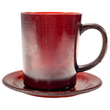 SMASHProps Amber Brown Translucent Breakaway Mug & Saucer Safe Stunt Prop Set - Dependable Expendables