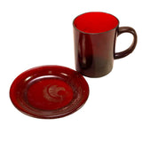 SMASHProps Amber Brown Translucent Breakaway Mug & Saucer Safe Stunt Prop Set - Dependable Expendables