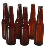 SMASHProps Breakaway Amber Brown Beer Bottle Prop VALUE 6 Pack - Dependable Expendables