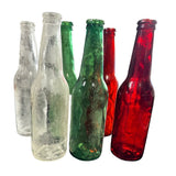 SMASHProps Breakaway Dark Green, Clear, Amber Brown mixed colors Soda Pop Beer Bottle Safe Stunt Prop for TV, Movies and Theater 6 Pack - Dependable Expendables