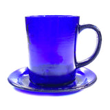 SMASHProps Cobalt Blue Breakaway Mug & Saucer Safe Stunt Prop Set - Dependable Expendables
