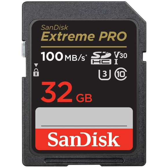 SanDisk 32GB Extreme PRO SDXC UHS-I Recording Media Memory Card 100MB/s