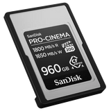 SanDisk PRO-CINEMA CFexpress™ Type A Memory Card 960GB 1650MB/s SDCFEA-960G-GN4NN - Dependable Expendables