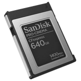 SanDisk PRO-CINEMA CFexpress™ Type B Memory Card - 640GB SDCFEC640GGN4NN - Dependable Expendables