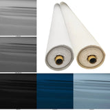 Scenic Muslin Fabric By The Yard - 118" / 165" (Bleached, Unbleached, Black, Blue, Grey)