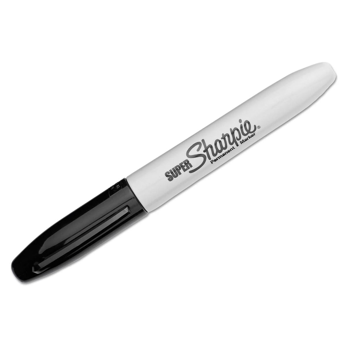 Sharpie Super Permanent Markers - Fine Point - 12 Count Box (Black ...
