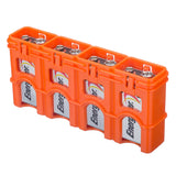 Storacell Slim Line 9V - 4 Pack Orange Battery Caddy - Dependable Expendables