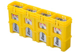 Storacell Slim Line 9V - 4 Pack Battery Caddy (Yellow)