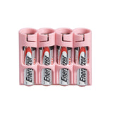 Storacell Slim Line AA - 6 Pack Battery Caddy Pink - Dependable Expendables