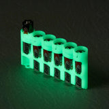 Storacell Slim Line AA - 6 Pack Glow in The Dark Moonshine Caddy - Dependable Expendables