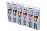 Storacell Slim Line AAA - 6 Pack Clear Battery Caddy - Dependable Expendables