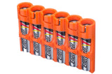Storacell Slim Line AAA - 6 Pack Orange Battery Caddy - Dependable Expendables