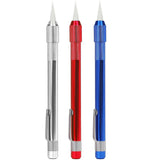 Soapstone Round Aluminum Marker Holder Silver, Red, Blue - Dependable Expendables