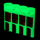Storacell 18650 - 4 Pack Battery Caddy Glow In The Dark Moonshine - Dependable Expendables