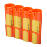 Storacell 18650 - 4 Pack Orange Battery Caddy  - Dependable Expendables