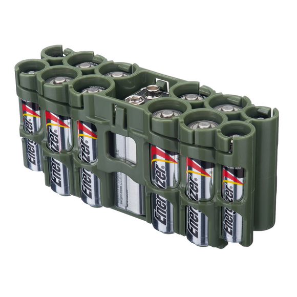 Storacell A9 Pack Military Green Battery Caddy - Dependable Expendables