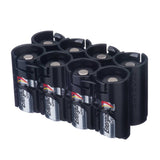 Storacell CR123 - 8 Pack Battery Caddy Black - Dependable Expendables