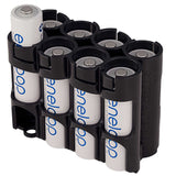 Storacell Magnetic AA - 8 Pack Black Battery Caddy - Dependable Expendables