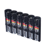 Storacell Slim Line AAA - 6 Pack Tuxedo Black Battery Caddy - Dependable Expendables