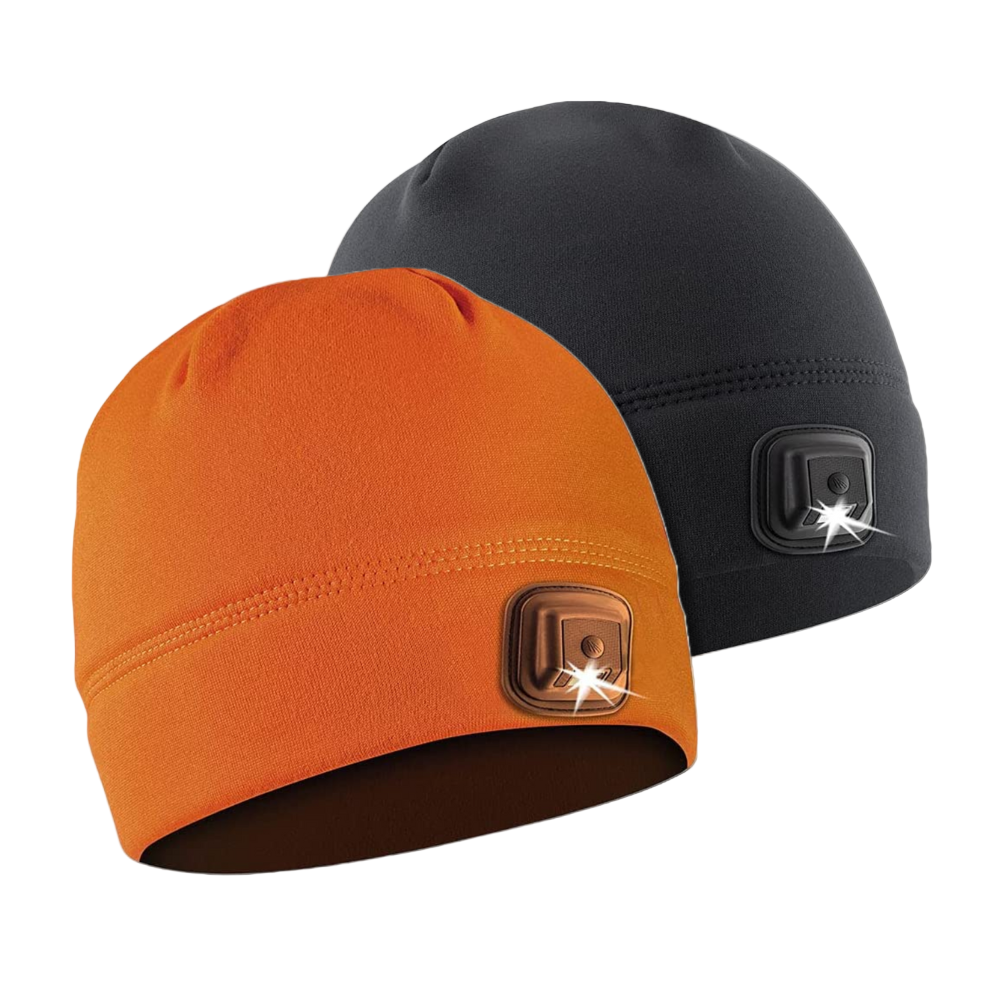 POWERCAP 3.0 Lighted Headlamp Fleece Beanies Rechargeable LED - 150 Lu