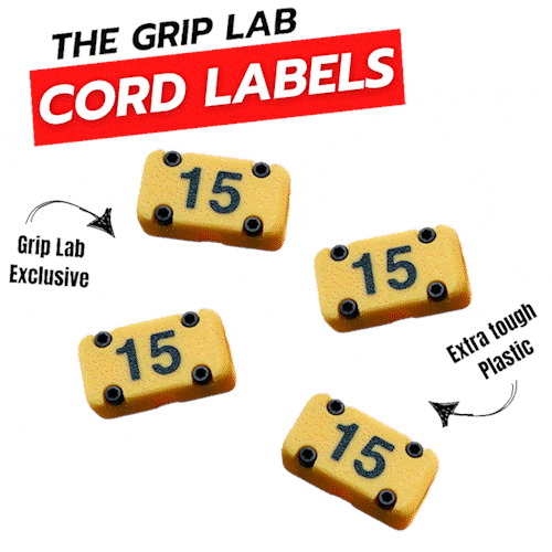 The Grip Lab Color Stinger Cable Cord Labels Sash Tie Holders ...