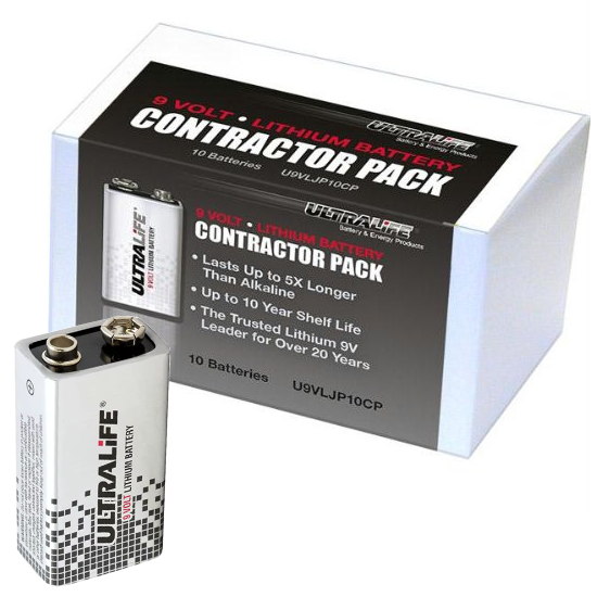 Ultralife U9VL 9V 1200mAh Lithium Battery