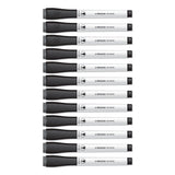 U Brands Medium Point Low-Odor Dry-Erase Markers with Erasers, Medium Bullet Tip, Black, Dozen - Dependable Expendables