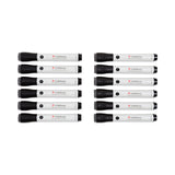 U Brands U-Defense Antimicrobial Dry-Erase Markers, Broad Chisel Tip, Black 12 Pack - Dependable Expendables