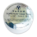 Vapon Topstick SR1 1 Inch x 108 Inches Clear Tape Roll - Dependable Expendables