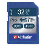 Verbatim 32GB Pro 600X SDHC Memory Card, UHS-I V30 U3 Class 10 - Dependable Expendables