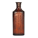 Vintage Amber Breakaway Small Poison Bottle Prop - Dependable Expendables