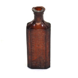 Vintage Amber Breakaway Small Poison Bottle Prop - Dependable Expendables