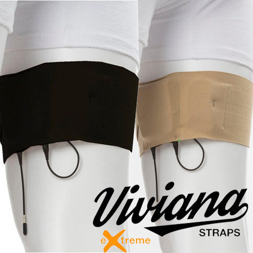 Viviana Extreme Transmitter Thigh Straps in Beige or Black - Dependable Expendables