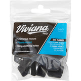 Viviana Pads Soft Foam Lav Mounts Black 30 pack - Dependable Expendables