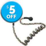 Walkie Woogie WW11 Dark Desert Camo acoustical tube walkie talkie accessory used in video, film and live event production - Dependable Expendables