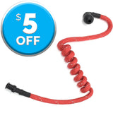 Walkie Woogies WW06 acoustical tube walkie talkie accessory in Safety Red used in video, film and live event production - Dependable Expendables