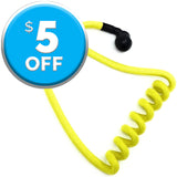 Walkie Woogies WW08 acoustical tube walkie talkie accessory in Solid Yellow used in video, film and live event production - Dependable Expendables